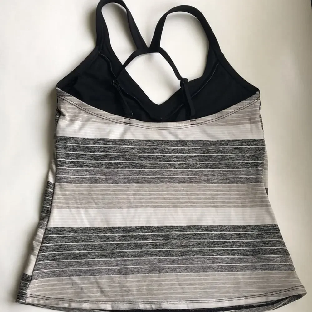 Nike Swim Tankini Striped Tank Top Size S